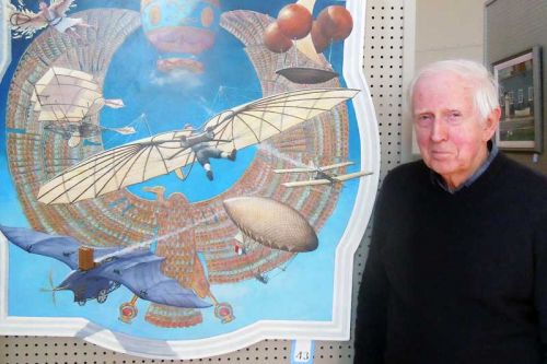 Canadian aviation artist Don Connolly with “Flight: Dream, Myth and Realization” at the Grace Centre until December 4